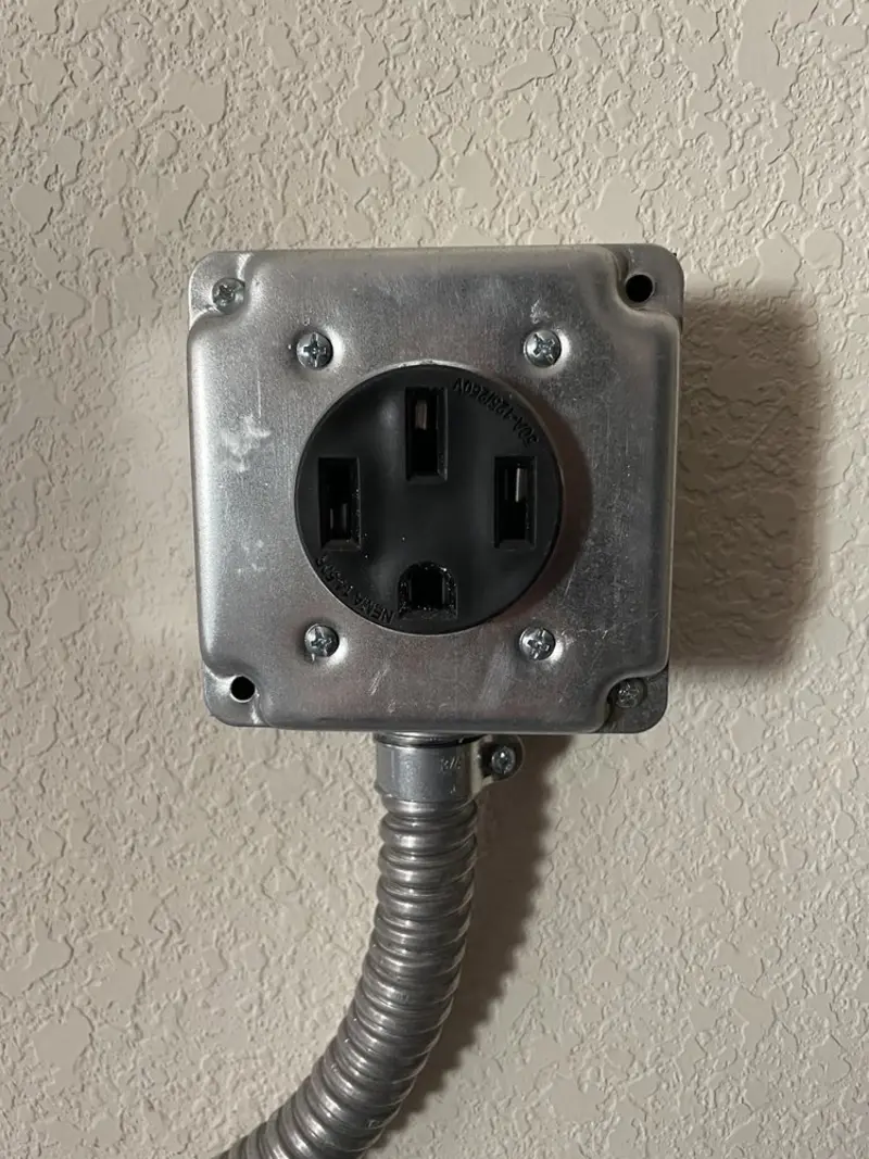 NEMA 14-50 outlet installed for Smart Home Electrical in Calera